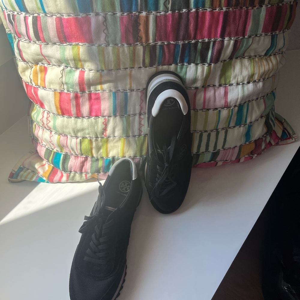 Tory Burch Black Low-Top Sneakers - never worn